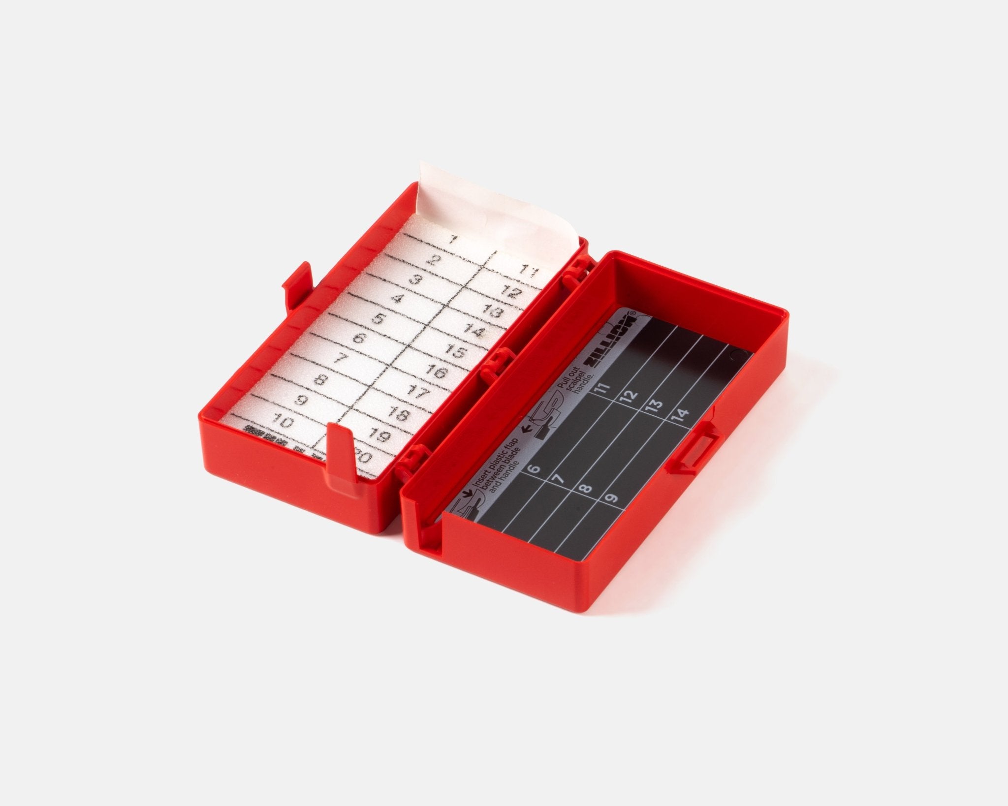 Boite à aiguilles magnétique/mousse avec extracteur de lames, 20/15, stérile - VicartMed