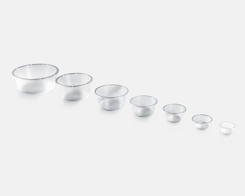 Cupule ronde transparente graduée, 500ml, stérile - VicartMed
