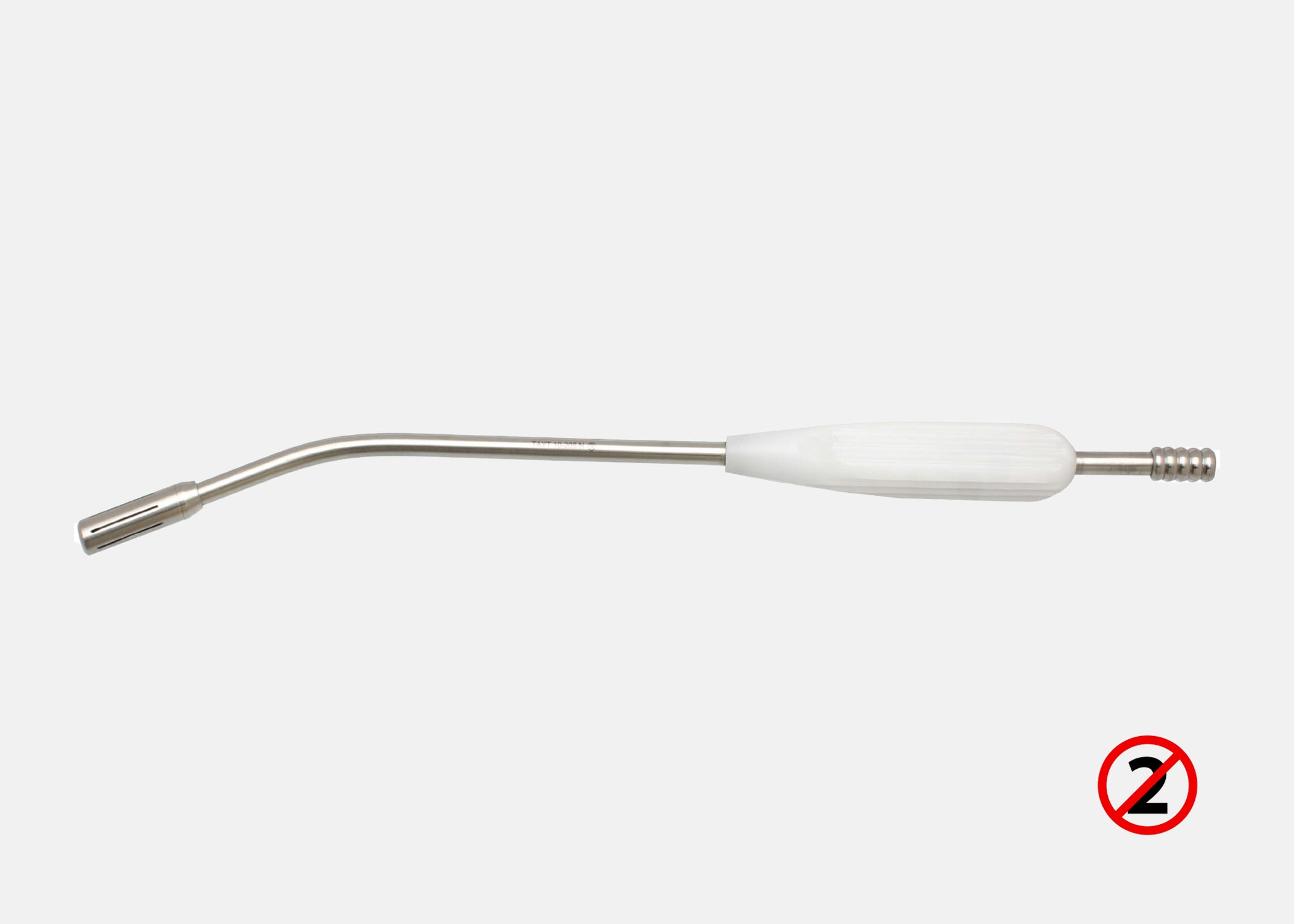 Canule d'Aspiration Métallique YANKAUER avec manche en plastique, 26.5/33cm, stérile (1) - USAGE UNIQUE - VicartMed