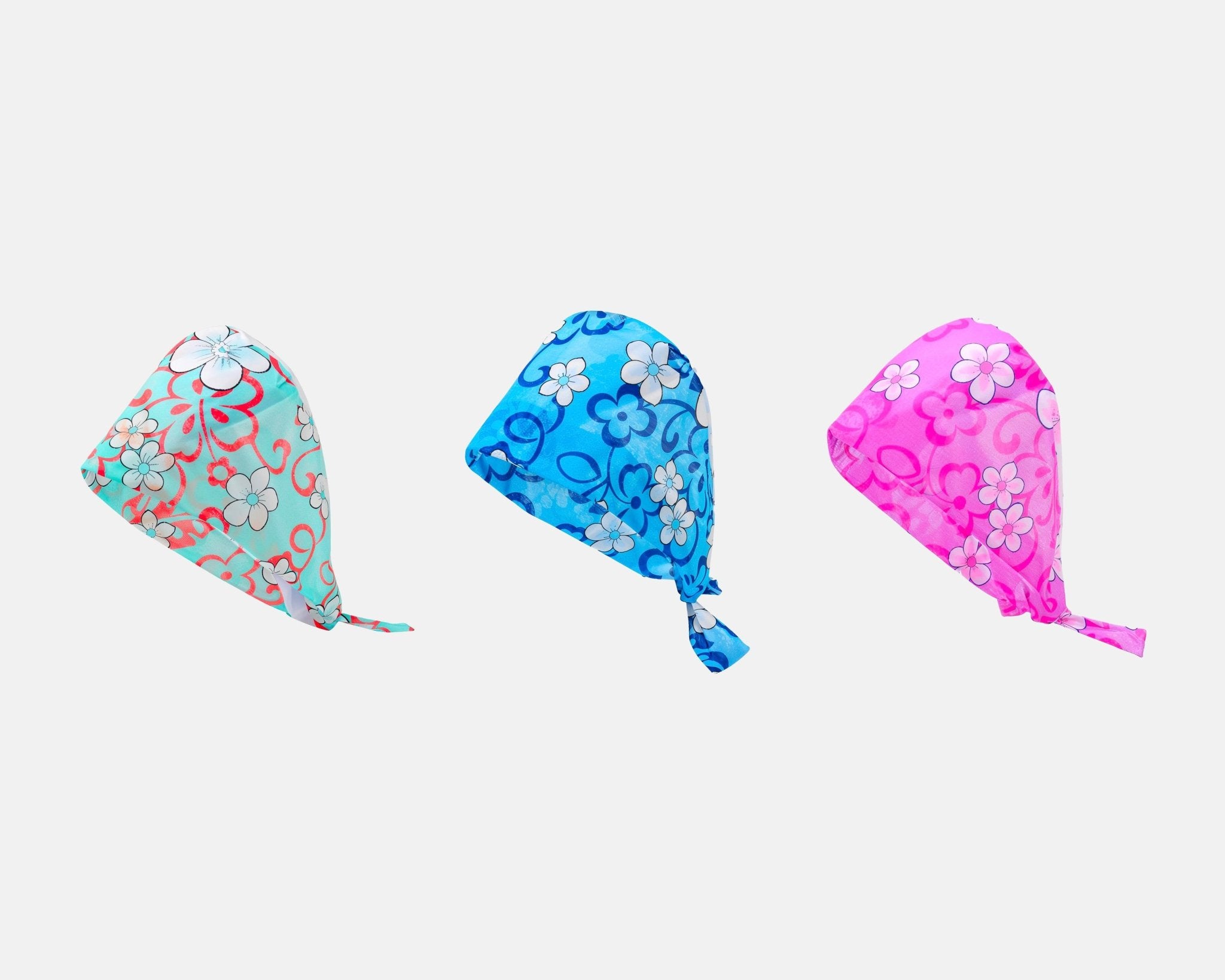 Coiffes à nouer, Motif Floral - VicartMed