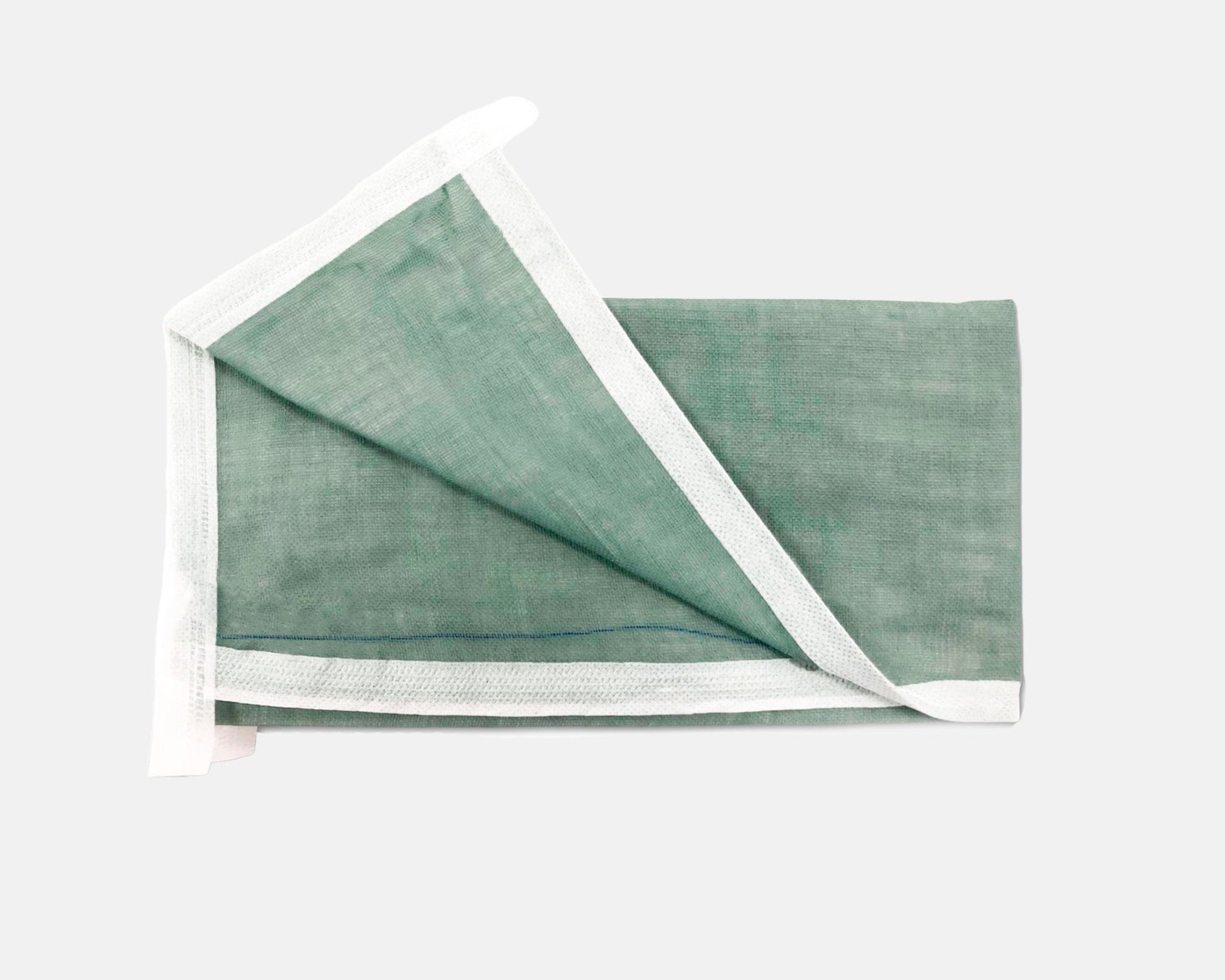 Champ de Bordure 50x50cm VERT, 20 fils, X - Ray, stérile double emballage - VicartMed