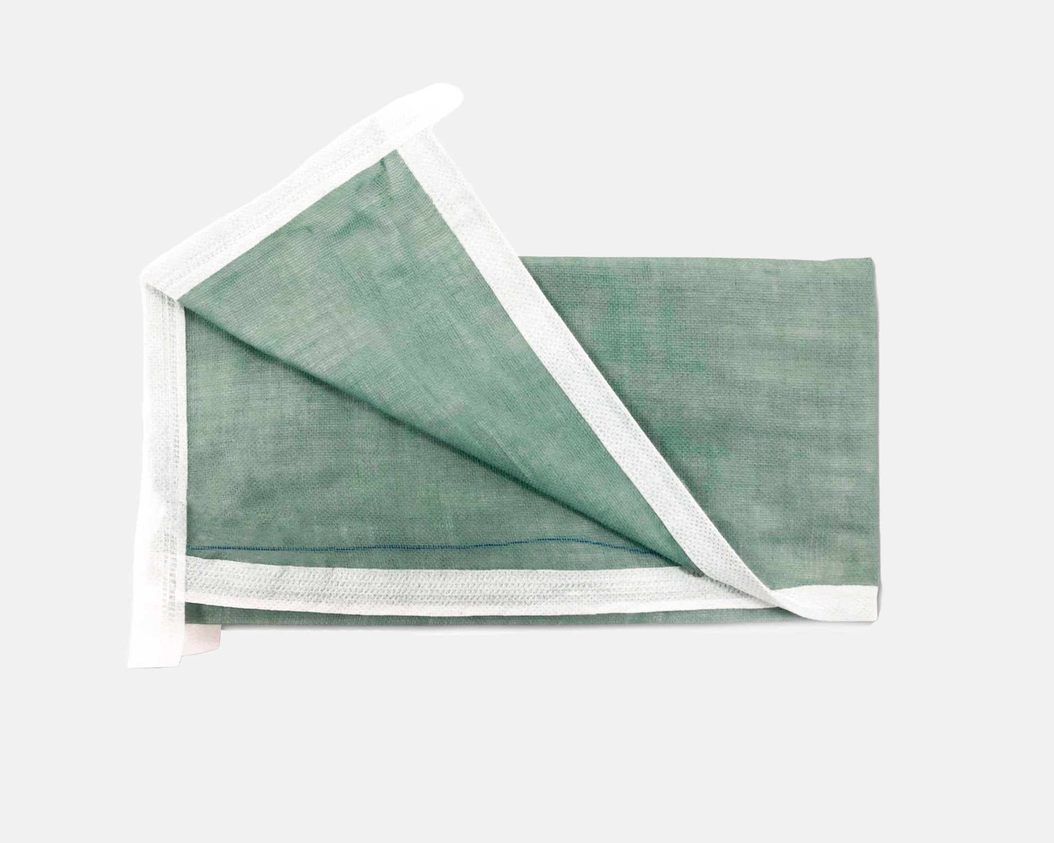 Champ de Bordure 50x50cm VERT, 20 fils, X - Ray, stérile double emballage - VicartMed